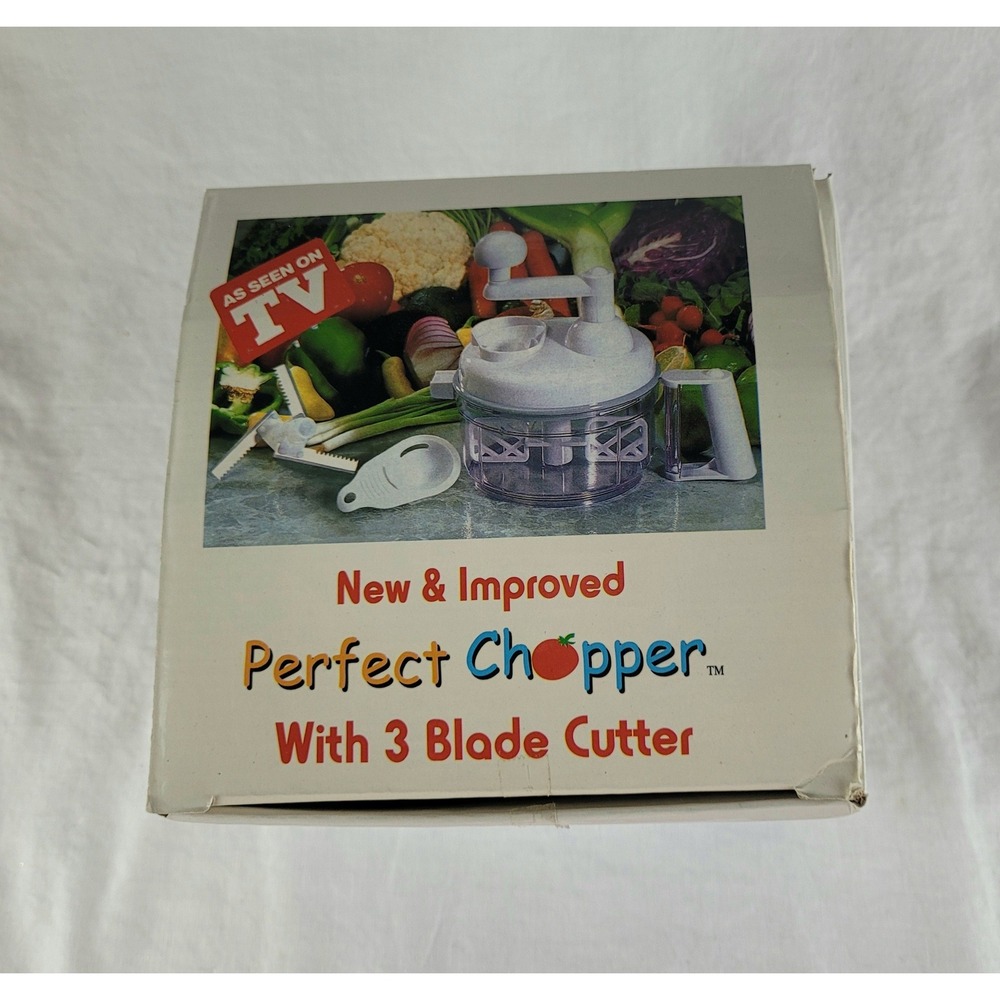 Perfect Chopper Manual Food Processor As Seen On TV 3 Blade Cutter Egg Separator